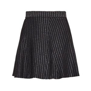 BCBGMaxAzria brand STUNNING 🤩 Metallic Stripe Flared WMS SKIRT !!!